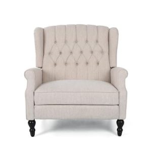 Noble-House–Apaloosa-Beige-Nailhead-Trim-Recliner