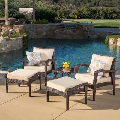 Noble-House-Honolulu-Brown-5-pc-Wicker-Patio-Conversation-Set-with-Tan-Cushions