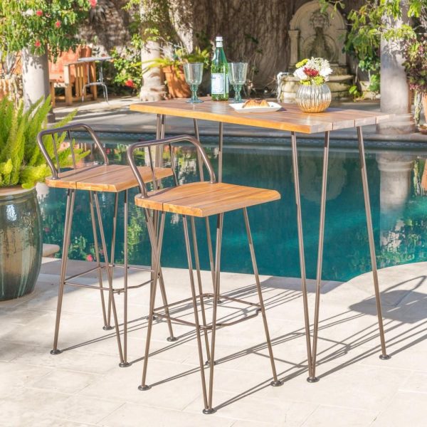 Noble-House-Teak-Brown-3-pc-Wood-and-Metal-Rectangular-Outdoor-Bar-Height-Dining-Set