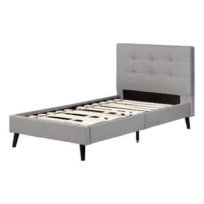 South-Shore--Fusion-Medium-Gray-Twin-Bed